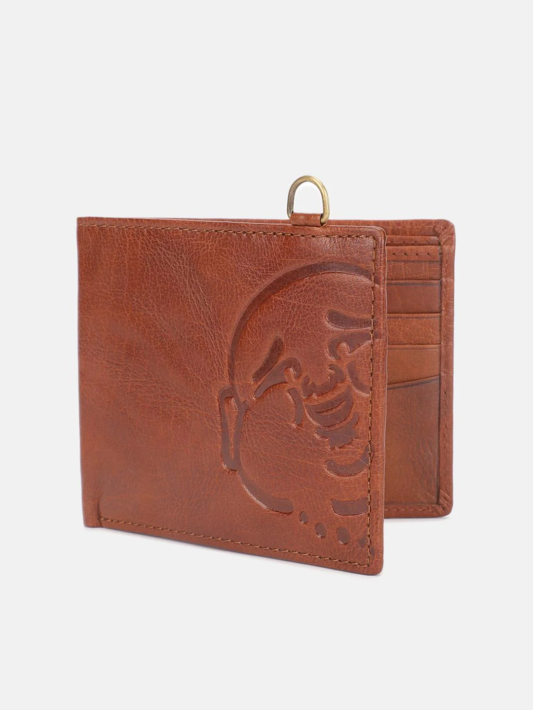 True Religion Men Brown Textured Bi-Fold Wallet - Image 2