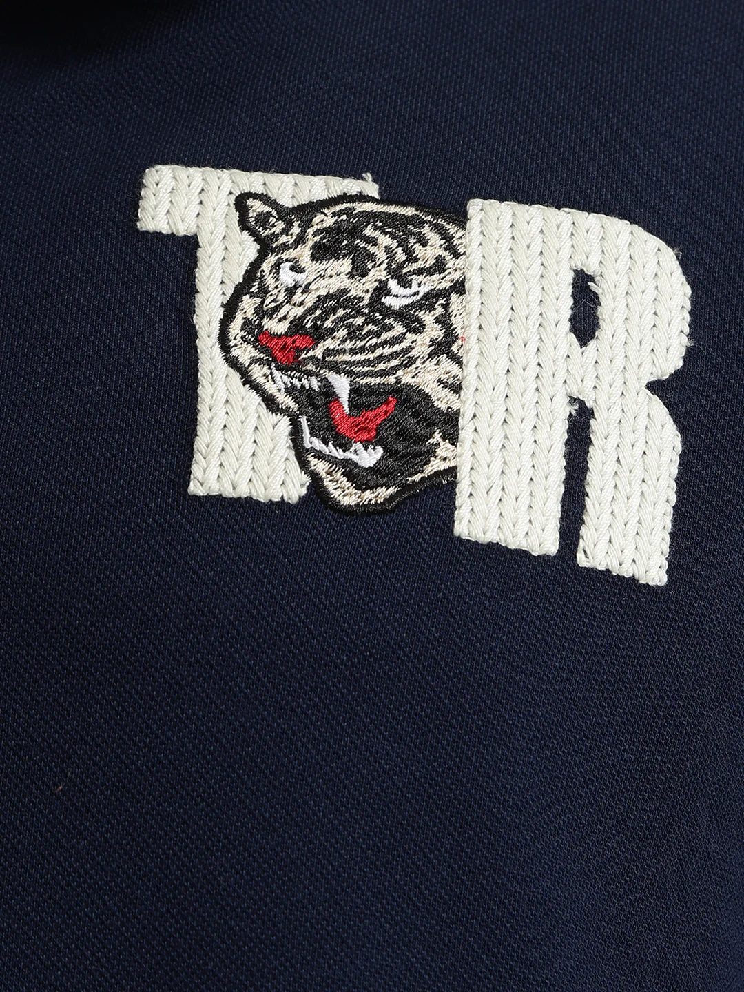 True Religion Men Navy Blue Solid Collared Short Sleeves Polo T-Shirt - Image 6