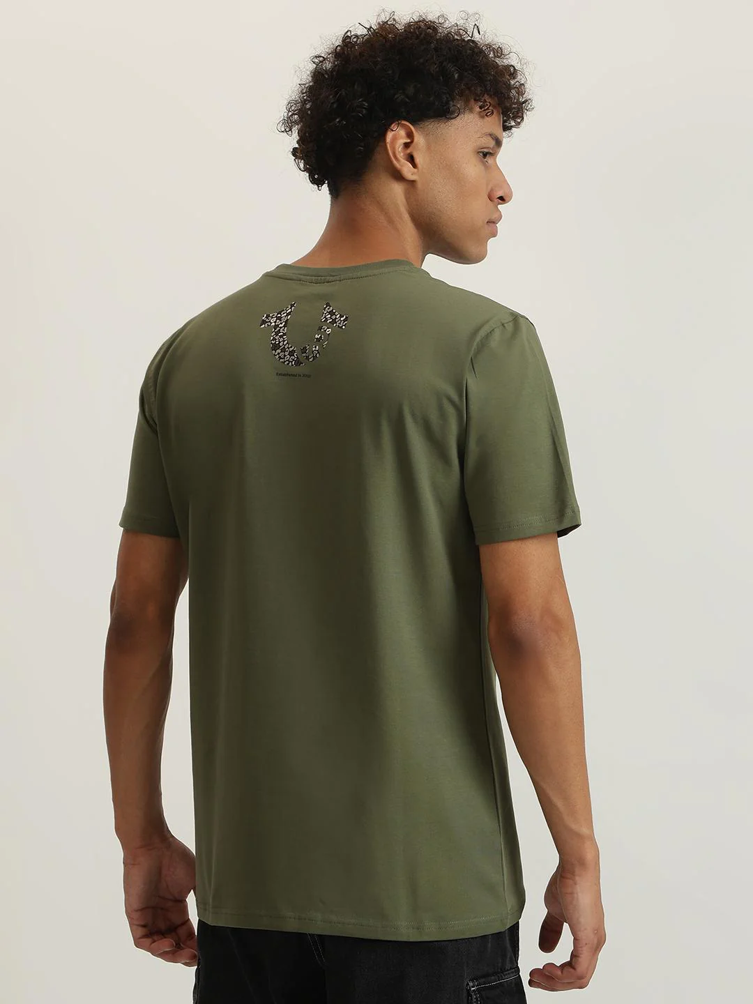 True Religion Men Printed Round Neck Short Sleeves T-Shirt - Image 3