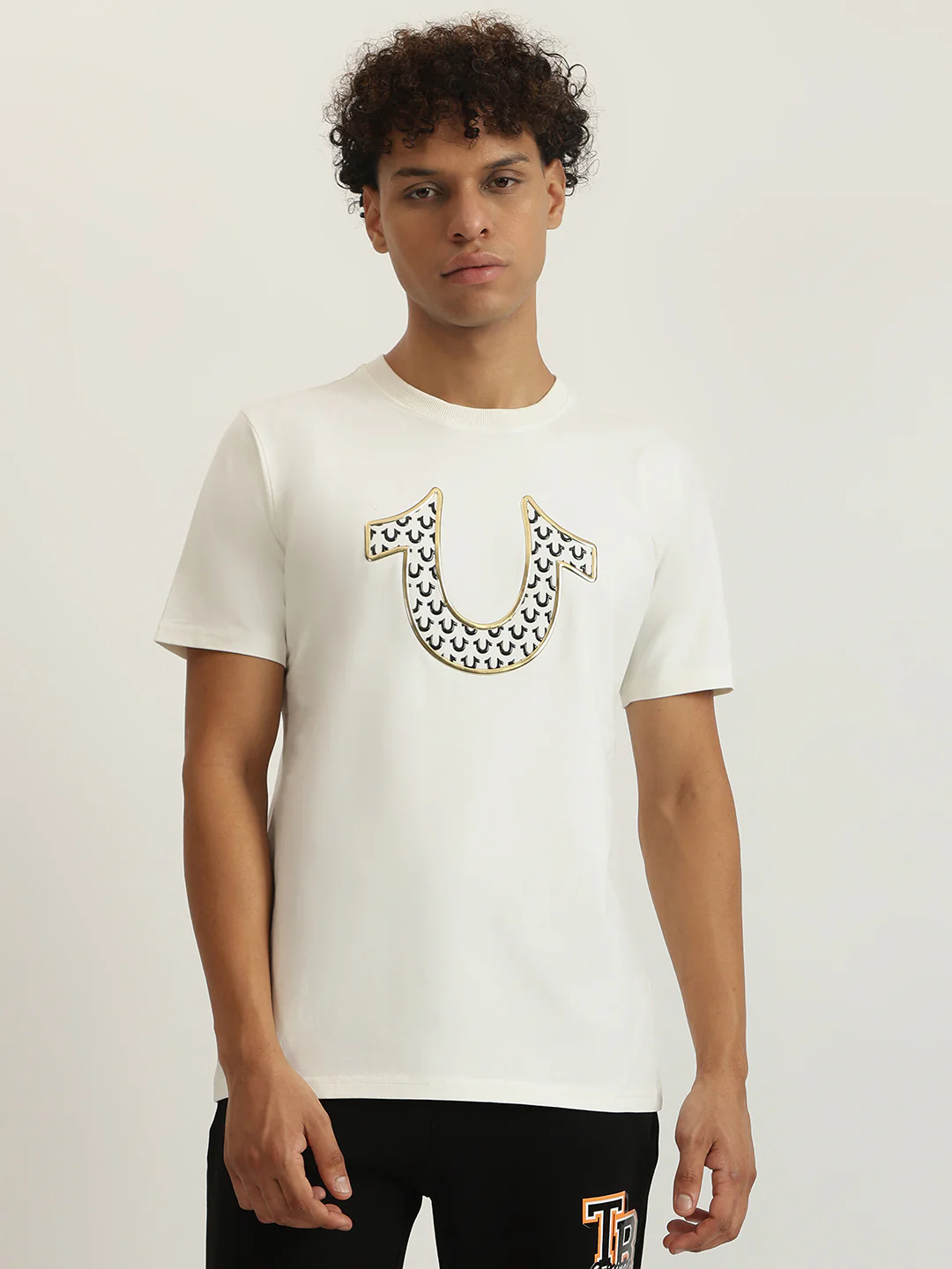 True Religion Men Printed Round Neck Short Sleeves T-Shirt