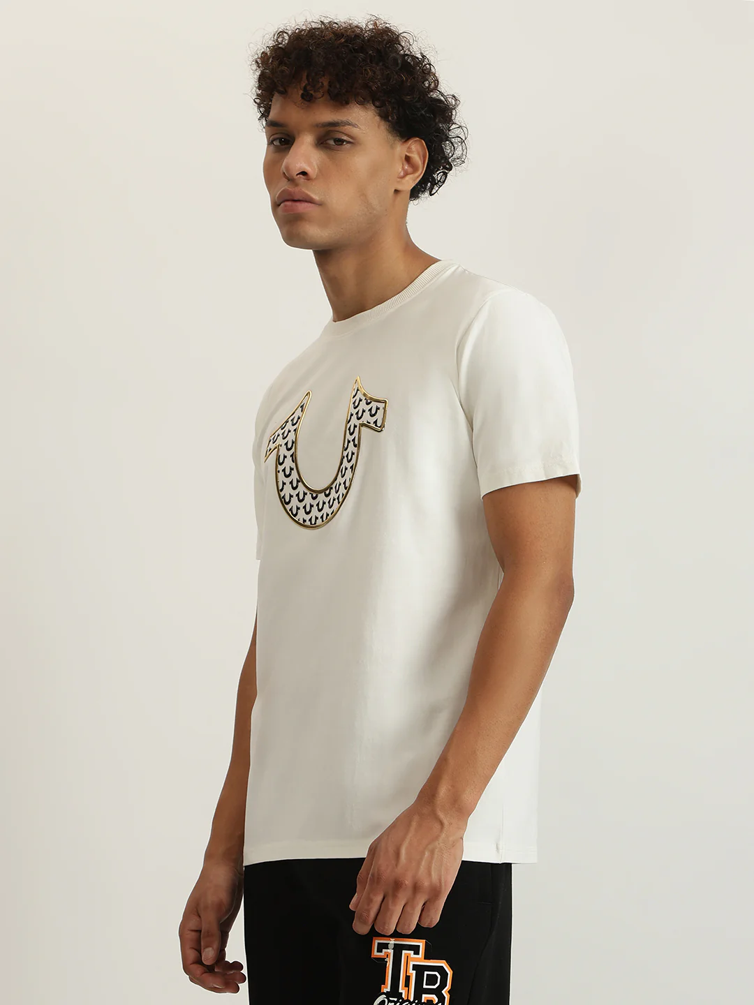 True Religion Men Printed Round Neck Short Sleeves T-Shirt - Image 2