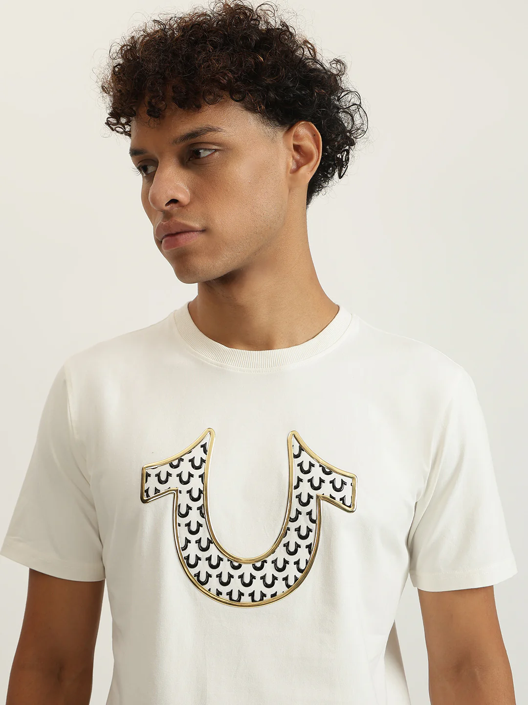 True Religion Men Printed Round Neck Short Sleeves T-Shirt - Image 5
