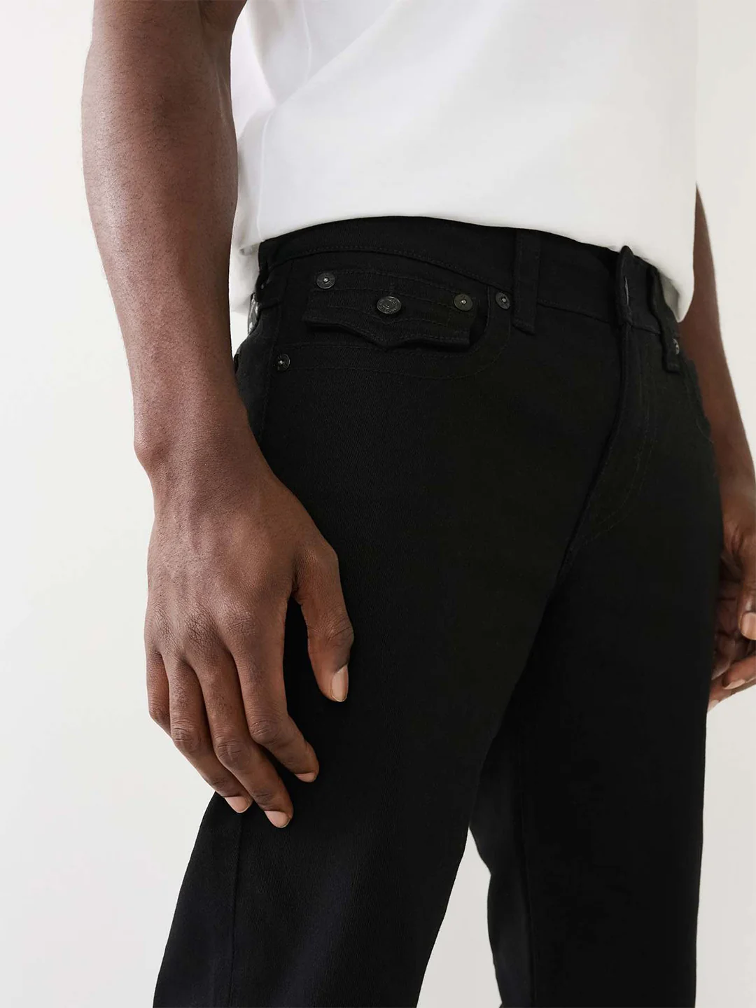 True Religion Men SN Ricky Straight Fit Mid Rise Jeans - Image 3