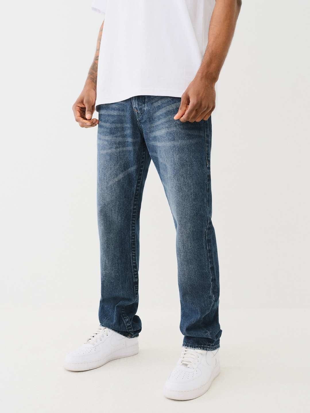 True Religion Men SN Ricky Straight Fit Dark Wash Jeans - Image 6