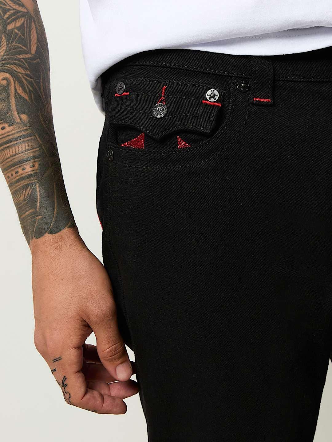 True Religion Men SN Ricky Straight Fit Mid Rise Jeans - Image 5