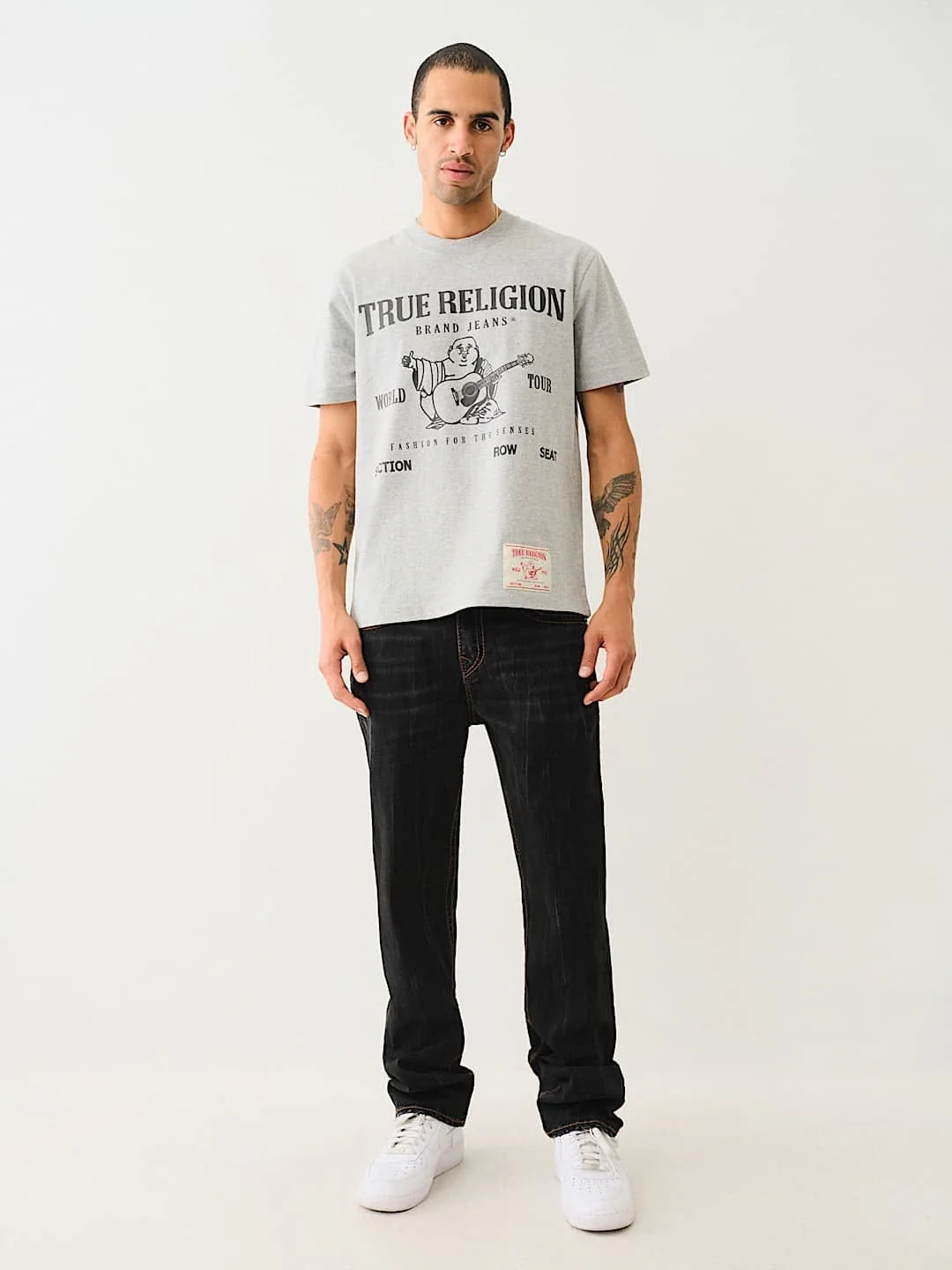 True Religion Men BIG T Ricky Straight Fit Mid Rise Jeans - Image 6