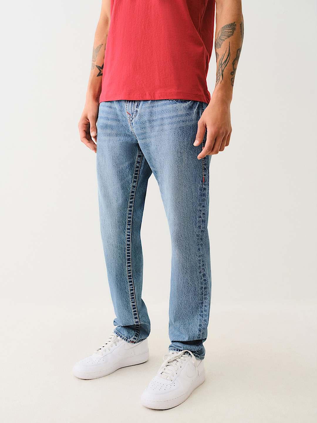 True Religion Men BIG T Geno Skinny Fit Medium Wash Jeans - Image 4