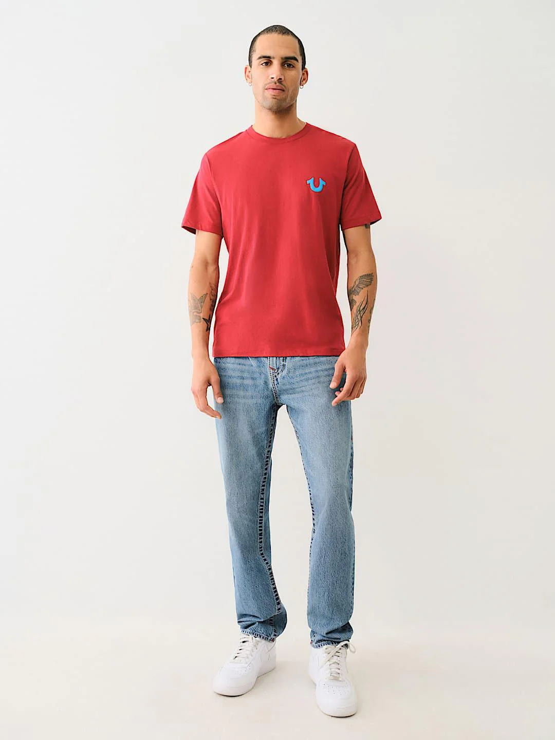 True Religion Men BIG T Geno Skinny Fit Medium Wash Jeans - Image 6