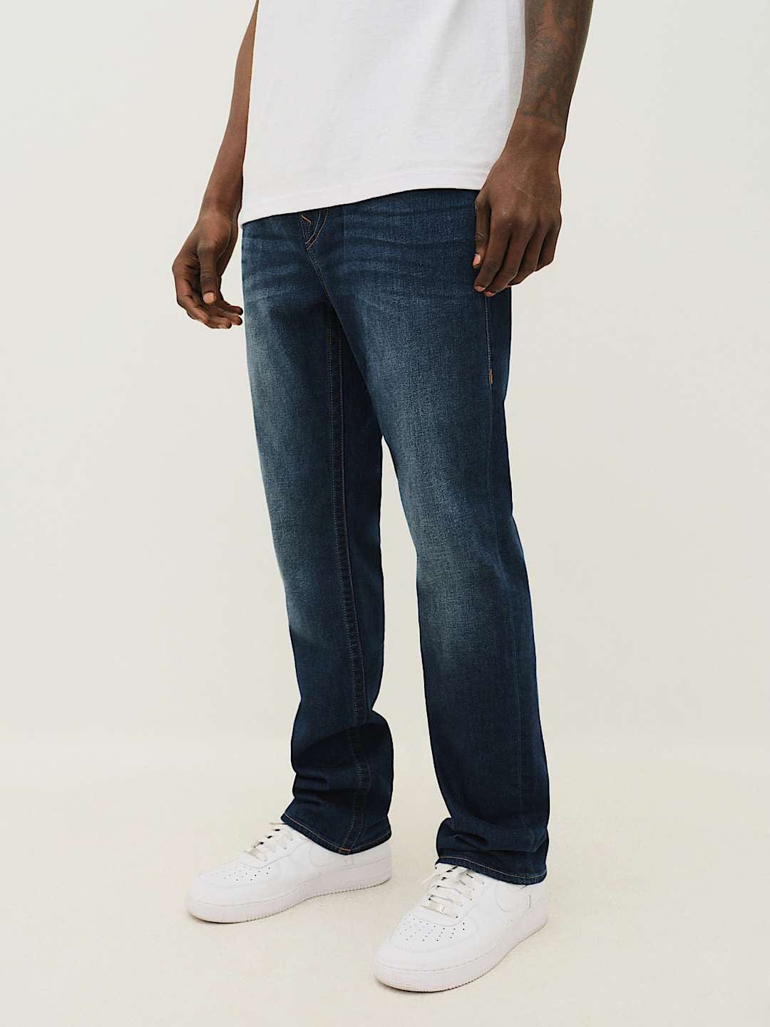 True Religion Men SN Ricky Straight Fit Dark Wash Jeans - Image 6