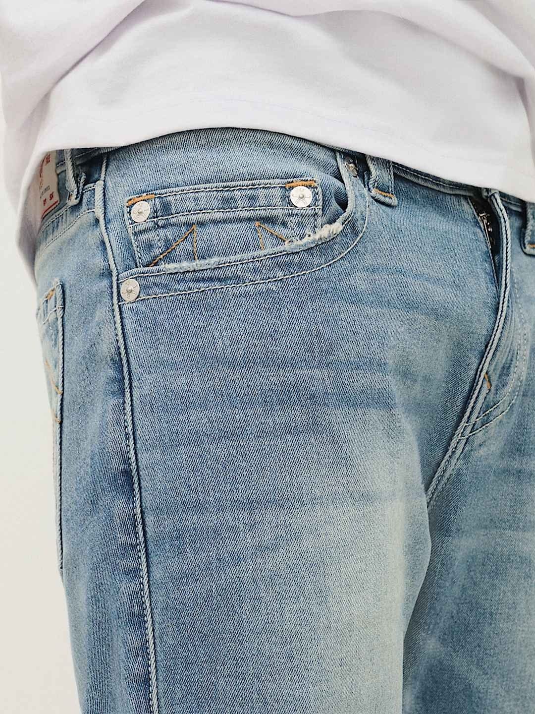 True Religion Men SN Geno Skinny Fit Medium Wash Jeans - Image 4