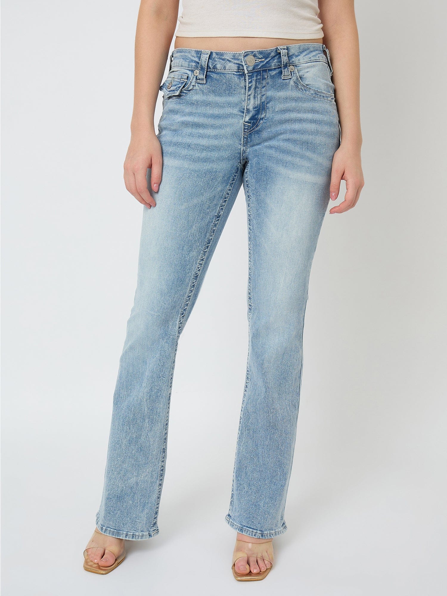 True Religion Women Blue Washed Sn Becca Jeans - Image 2