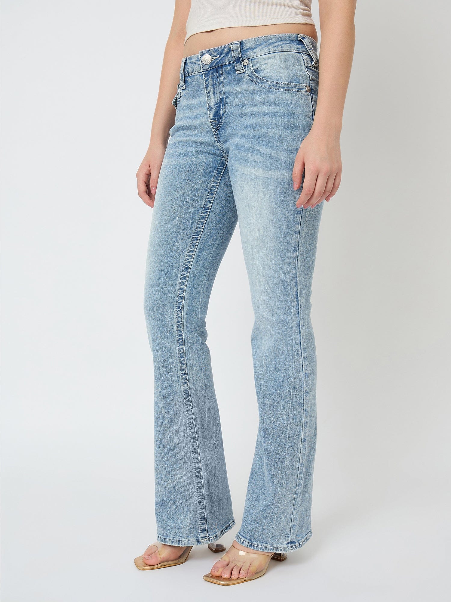 True Religion Women Blue Washed Sn Becca Jeans - Image 3