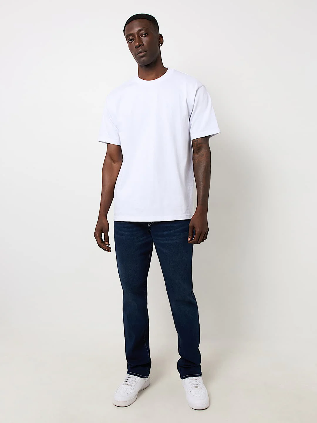 True Religion Men SN Ricky Straight Fit Dark Wash Jeans - Image 5