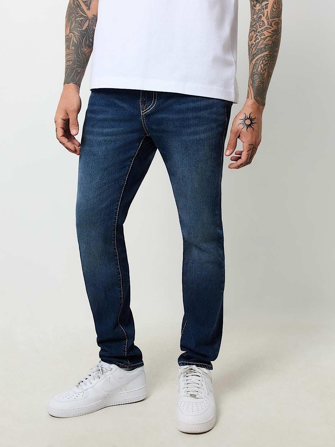 True Religion Men BIG T Rocco Slim Fit Dark Wash Jeans - Image 2