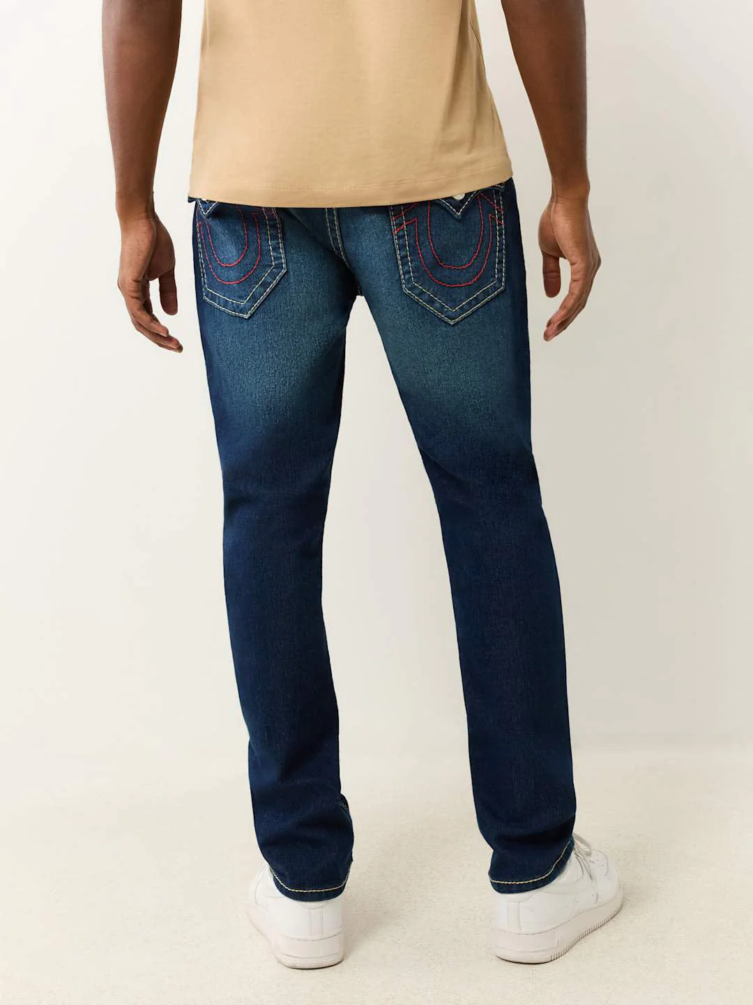 True Religion Men BIG T Geno Skinny Fit Dark Wash Jeans - Image 4