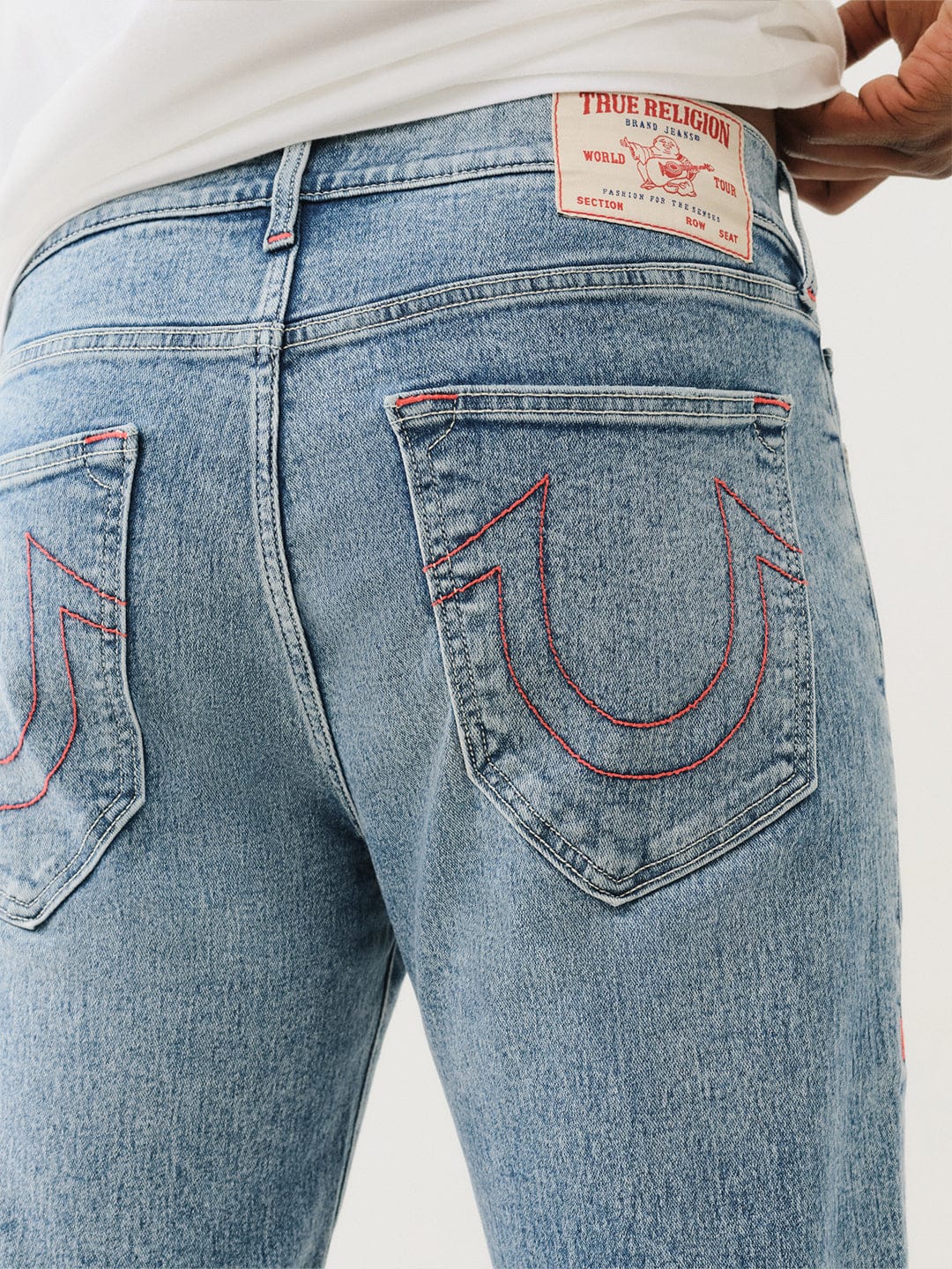 True Religion Men SN Ricky Straight Fit Light Wash Jeans