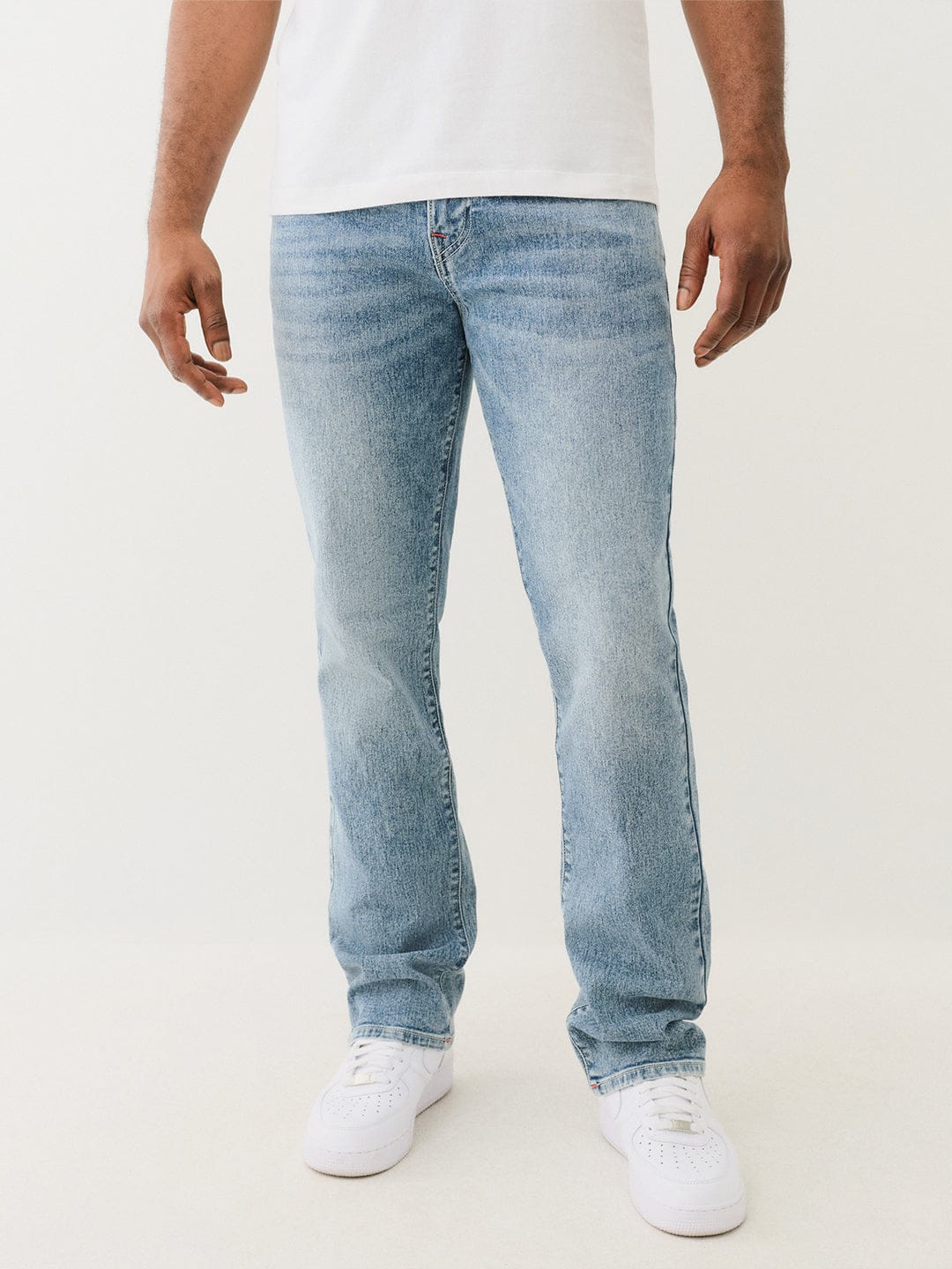 True Religion Men SN Ricky Straight Fit Light Wash Jeans - Image 2