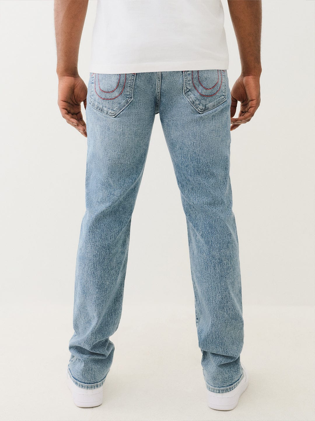 True Religion Men SN Ricky Straight Fit Light Wash Jeans - Image 5