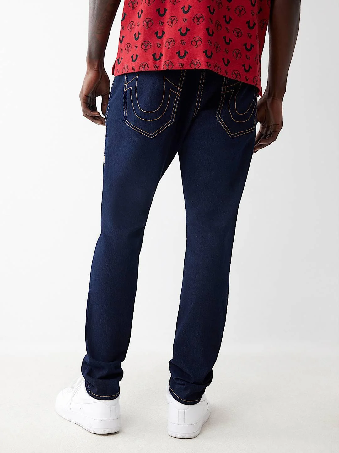 True Religion Men SN Rocco Slim Fit Dark Wash Jeans - Image 3