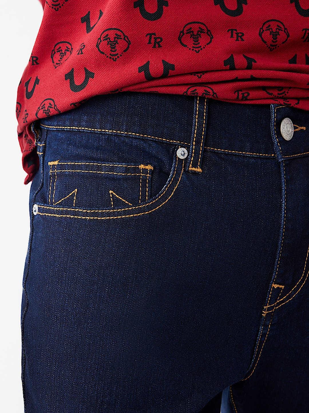 True Religion Men SN Rocco Slim Fit Dark Wash Jeans - Image 5