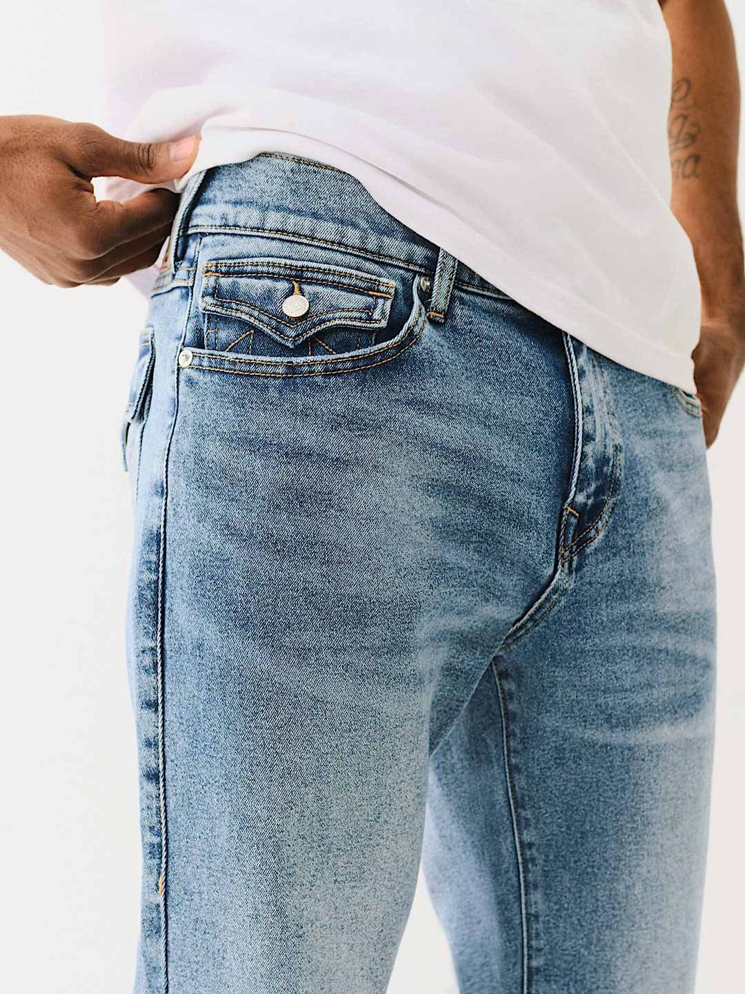 True Religion Men SN Billy Bootcut Fit Light Wash Jeans - Image 5