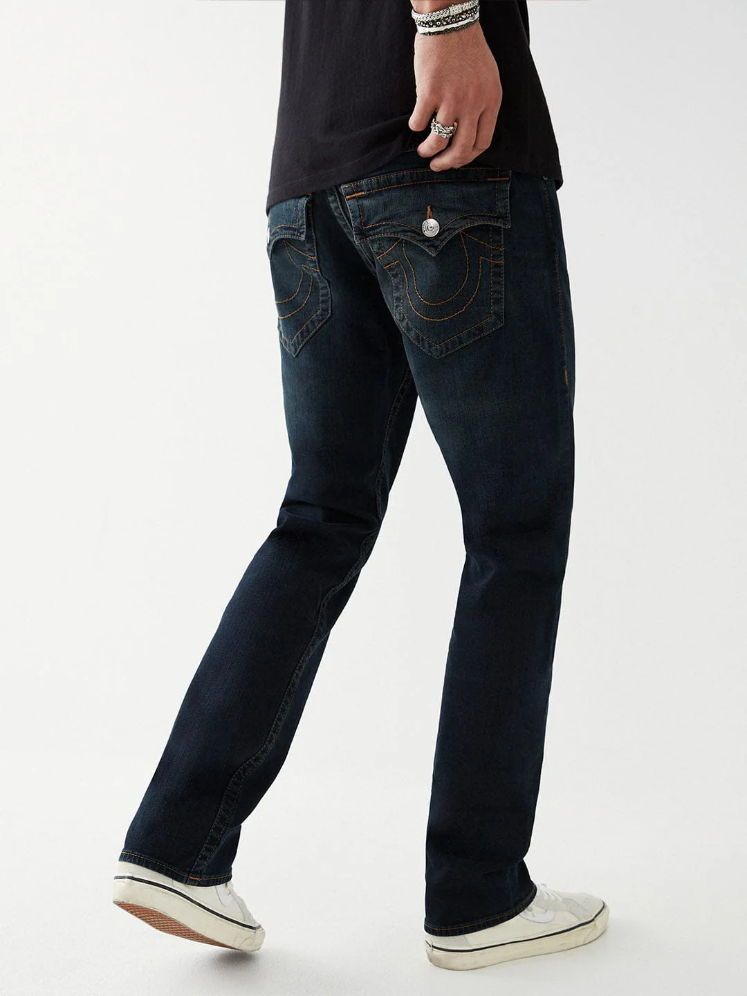 TRUE RELIGION Men RICKY SN Navy Blue Jeans - Image 2