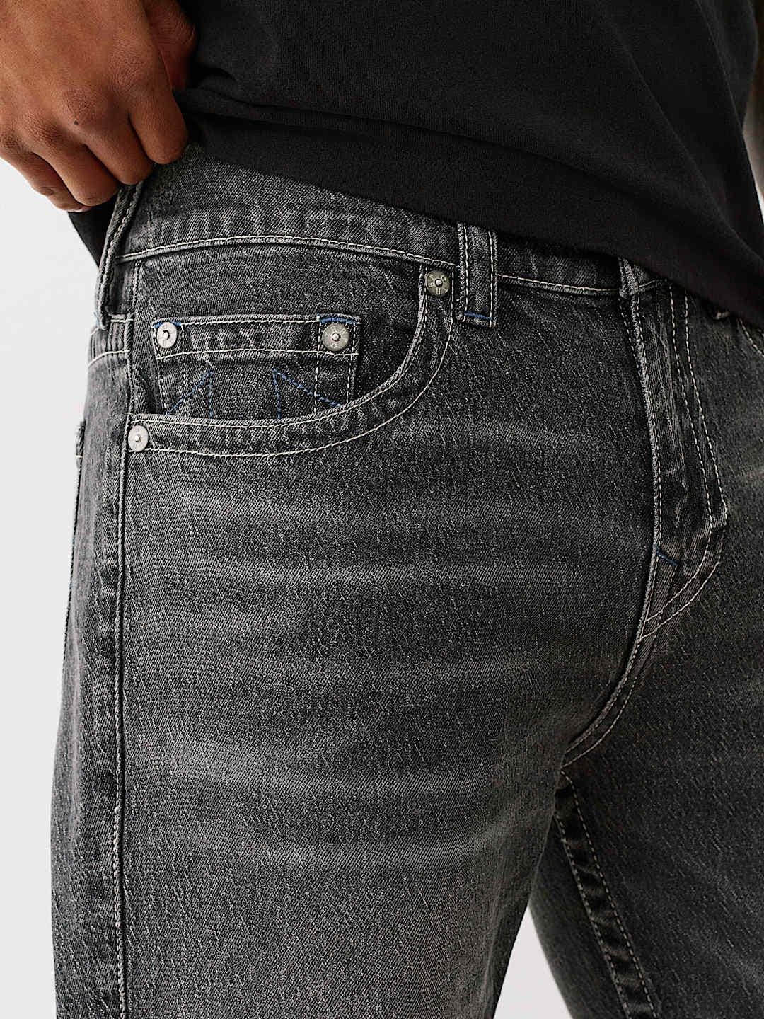 True Religion Men SN Rocco Slim Fit Pure Cotton Mid Rise Jeans - Image 6
