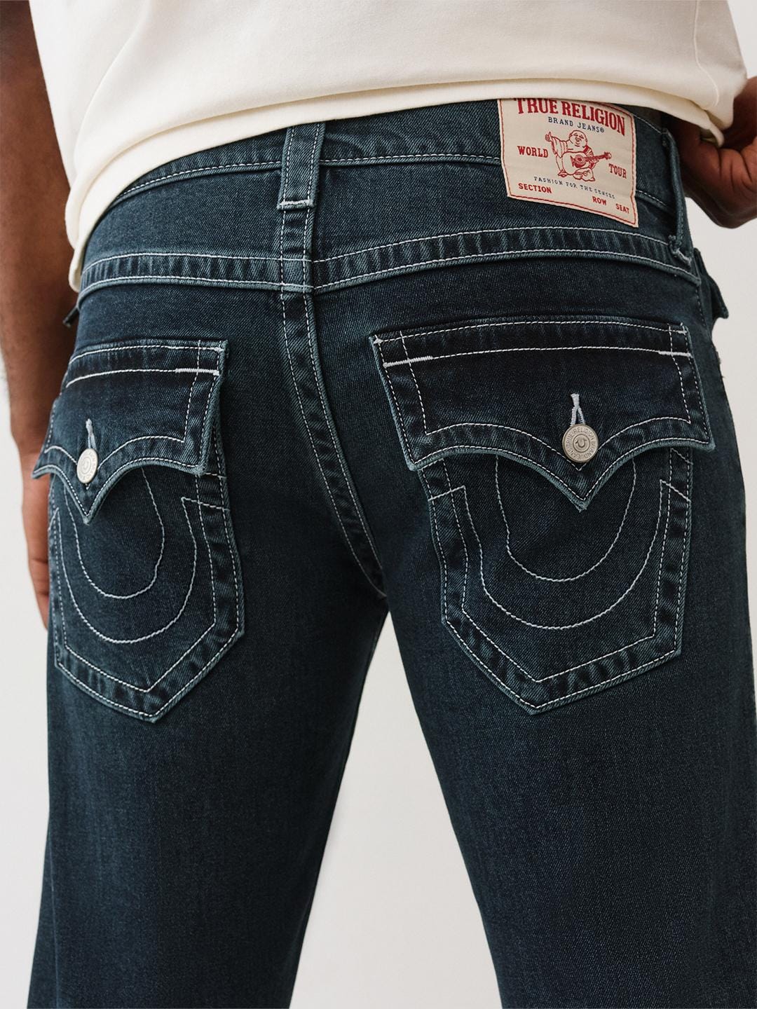 True Religion Men SN Billy Bootcut Fit Dark Wash Jeans