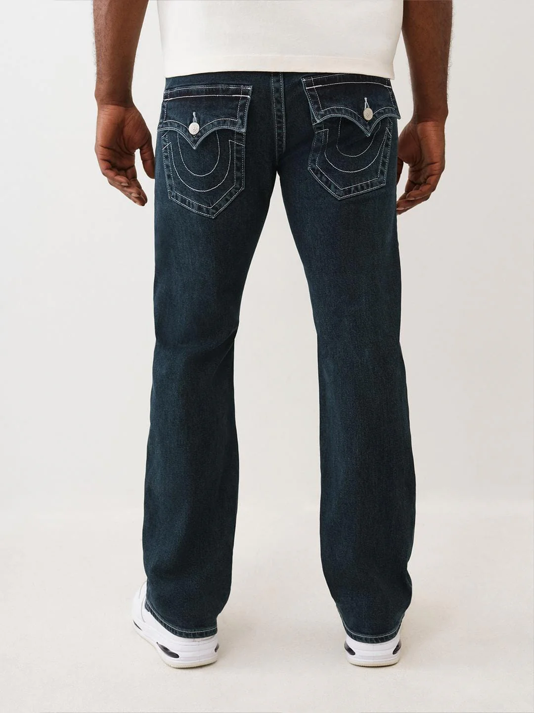 True Religion Men SN Billy Bootcut Fit Dark Wash Jeans - Image 3