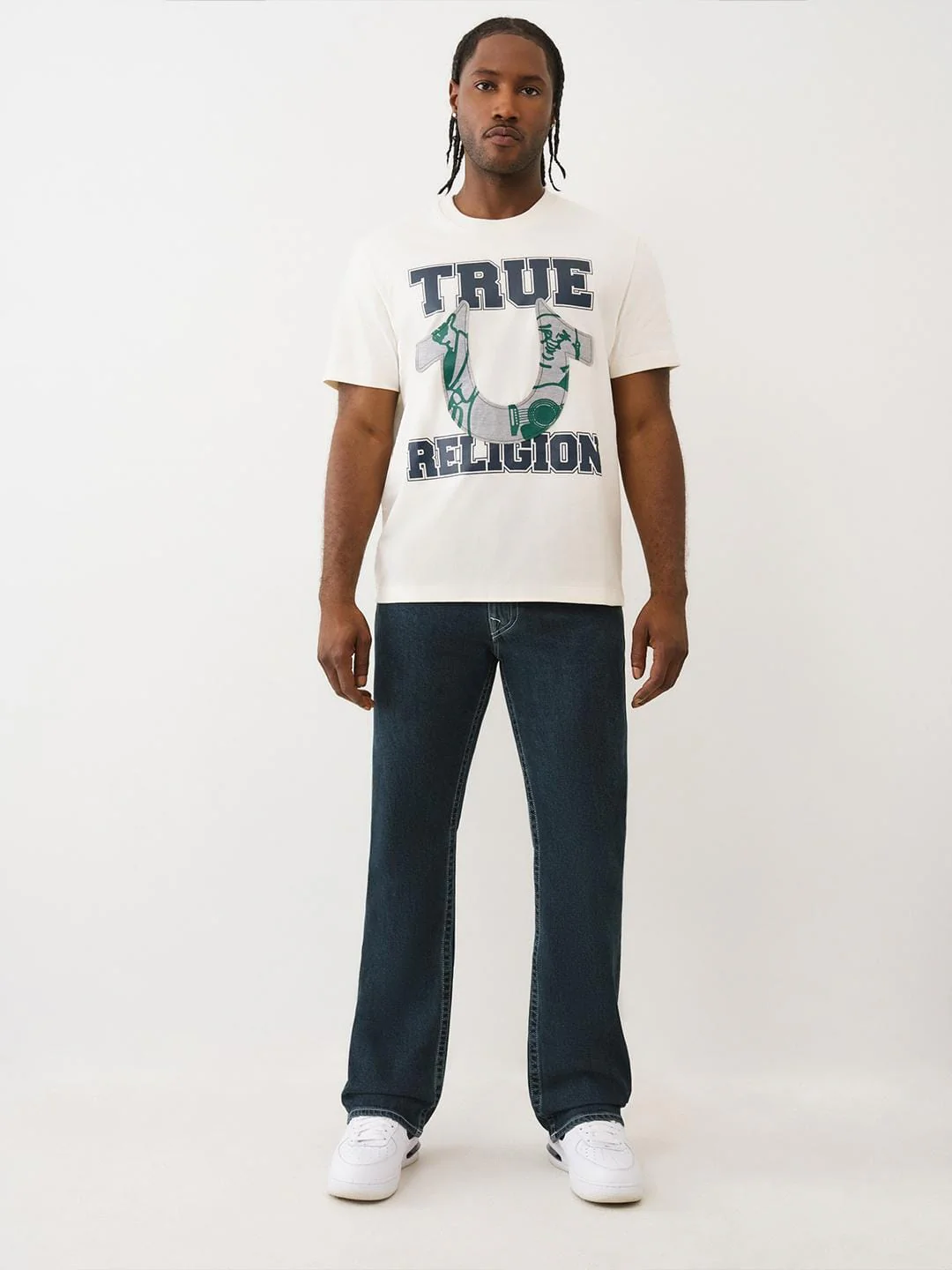 True Religion Men SN Billy Bootcut Fit Dark Wash Jeans - Image 6