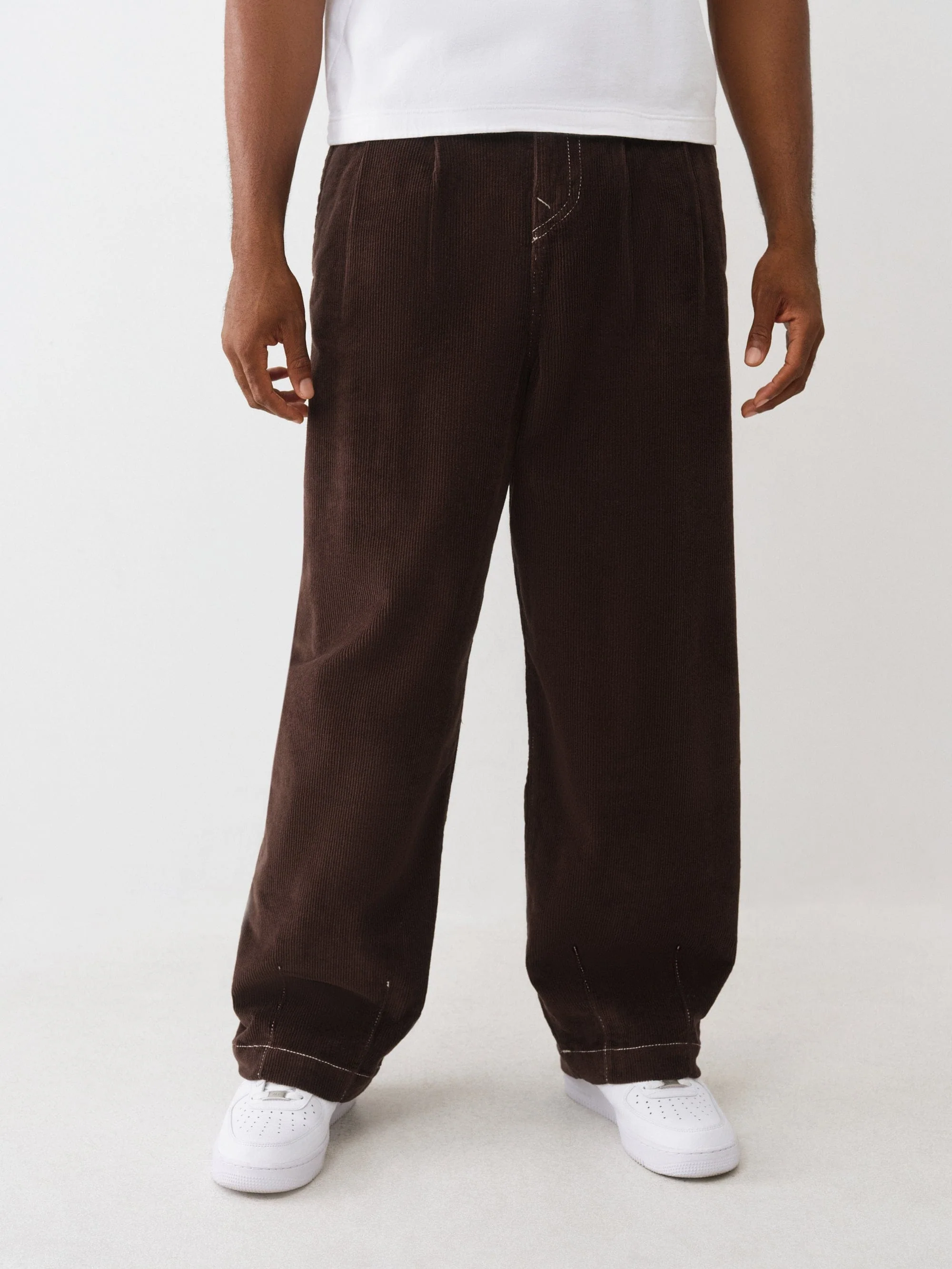 TRUE RELIGION Men Brown Cotton Solid Trouser - Image 2