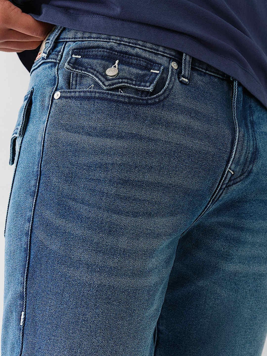 True Religion Men SN Rocco Slim Fit Medium Wash Jeans - Image 5
