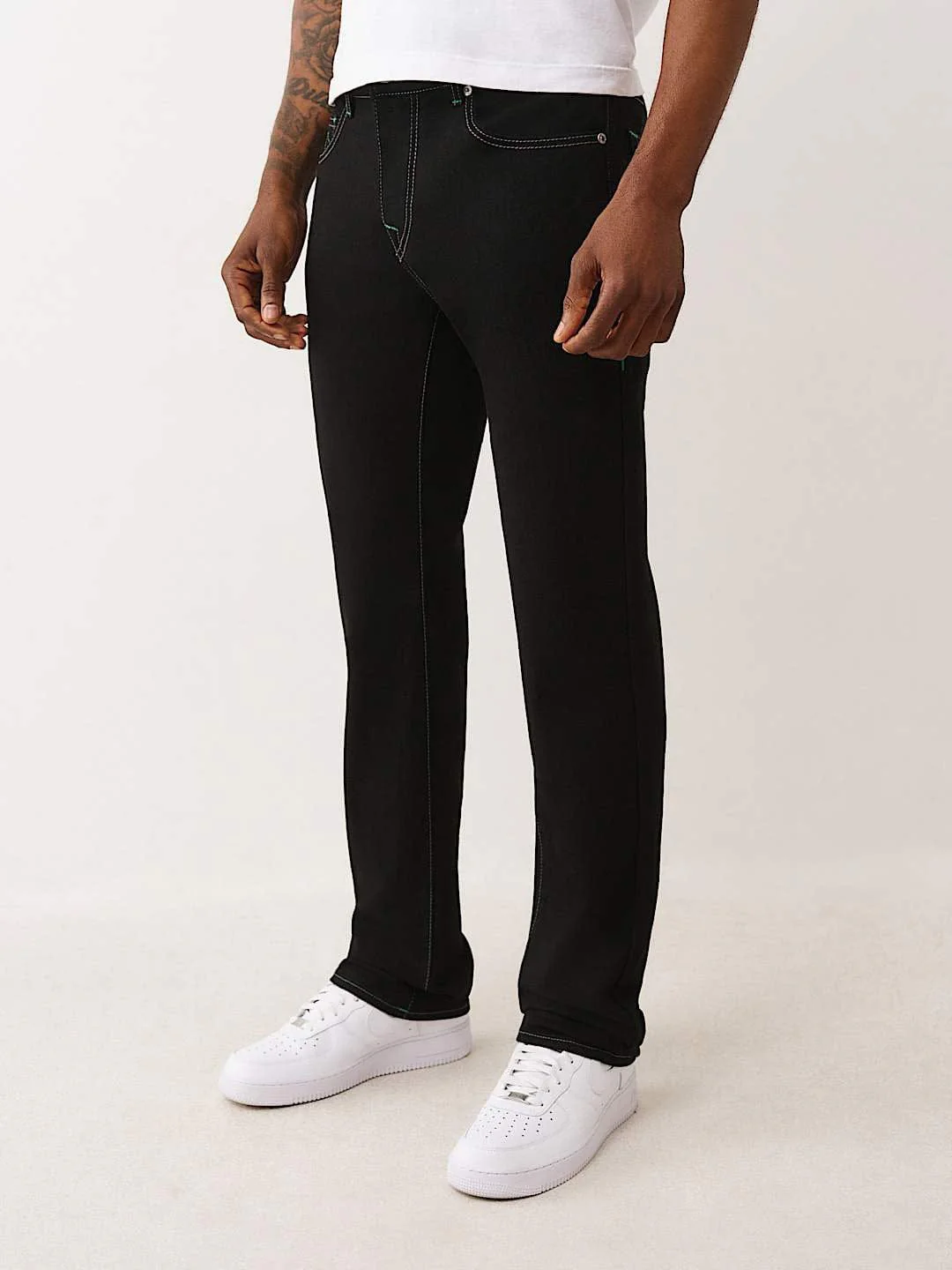 TRUE RELIGION Men RICKY SN Black Jeans - Image 5