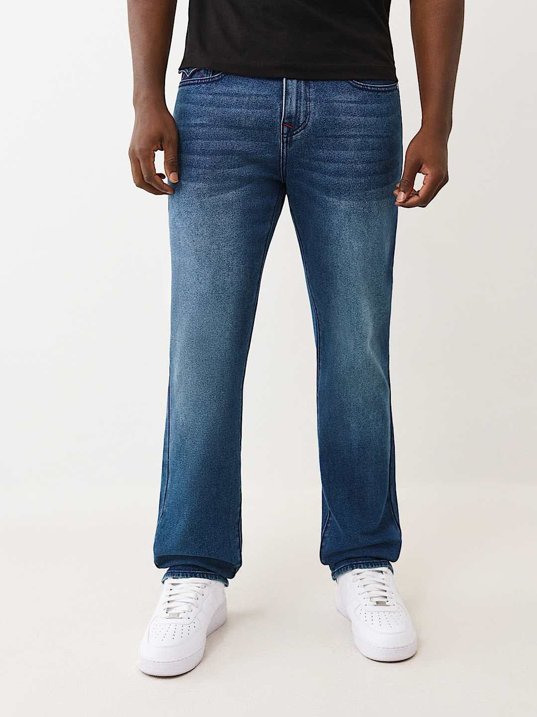 TRUE RELIGION Men Blue SN Ricky Straight Fit Jeans - Image 2