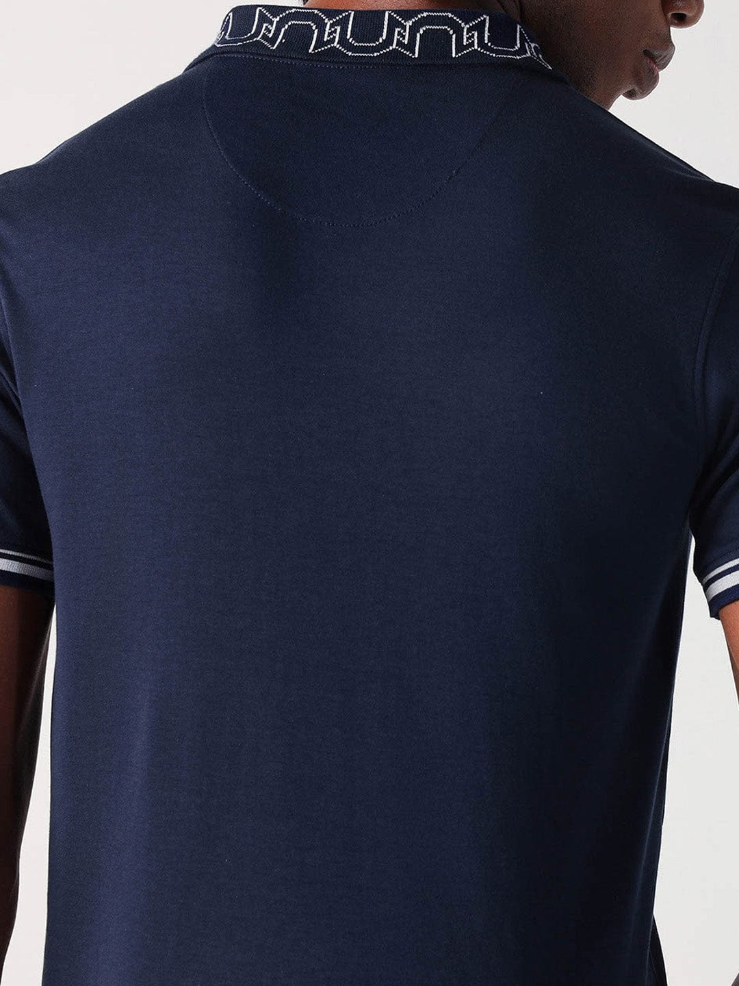 True Religion Men Blue Solid Polo Tshirt - Image 6