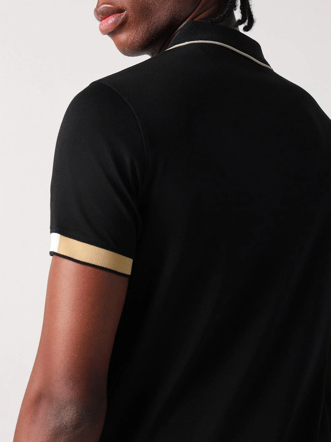 True Religion Men Black Solid Polo Tshirt - Image 6