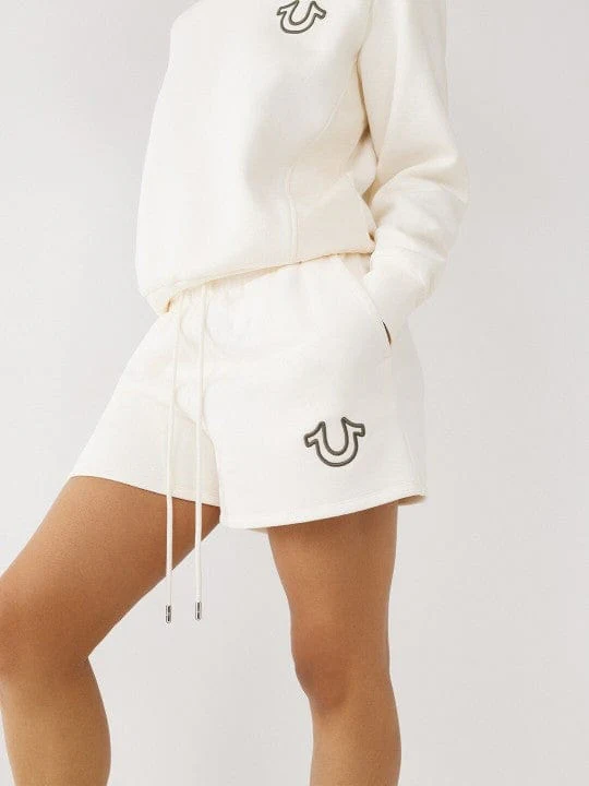 True Religion Women White Regular Fit Shorts - Image 5
