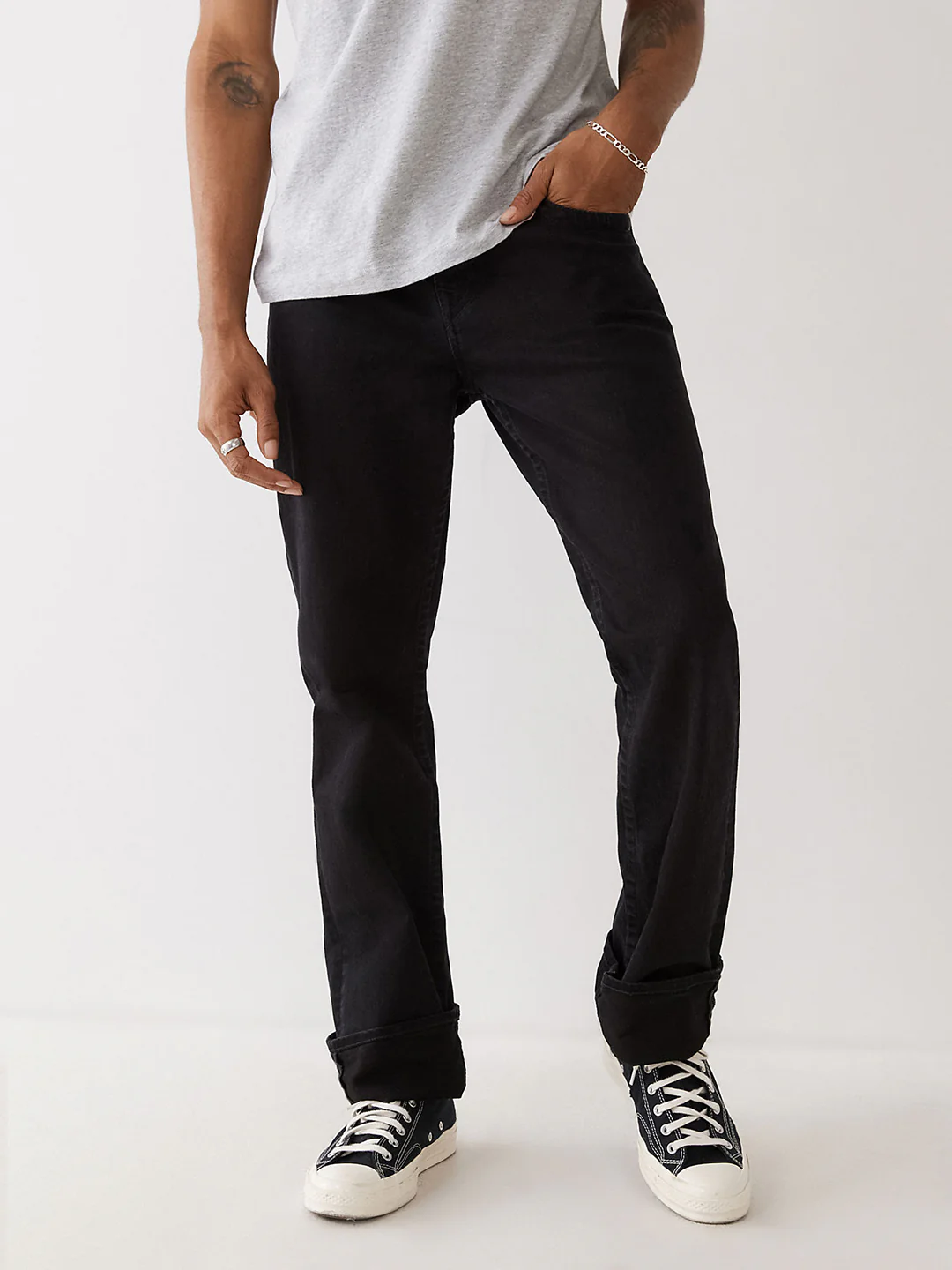 True Religion Men SN Ricky Straight Fit Mid Rise Jeans - Image 3