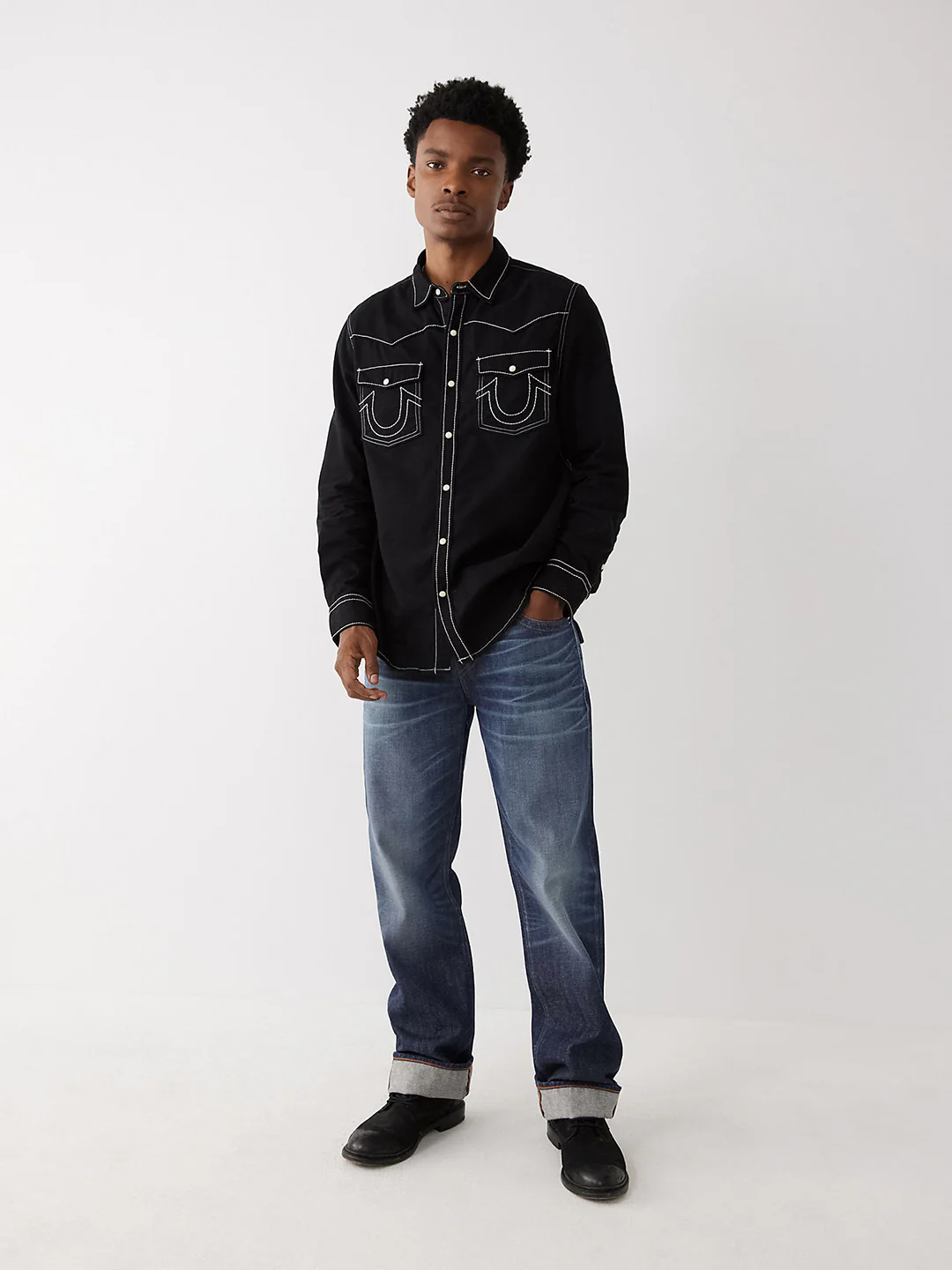 True Religion Black Fashion Regular Fit Shirt - Image 4