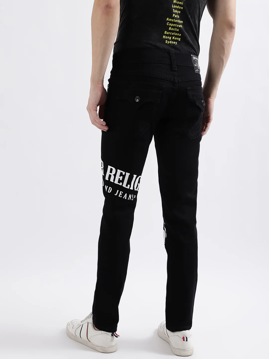 True Religion Men SN Rocco Skinny Fit Pure Cotton Mid Rise Jeans - Image 2