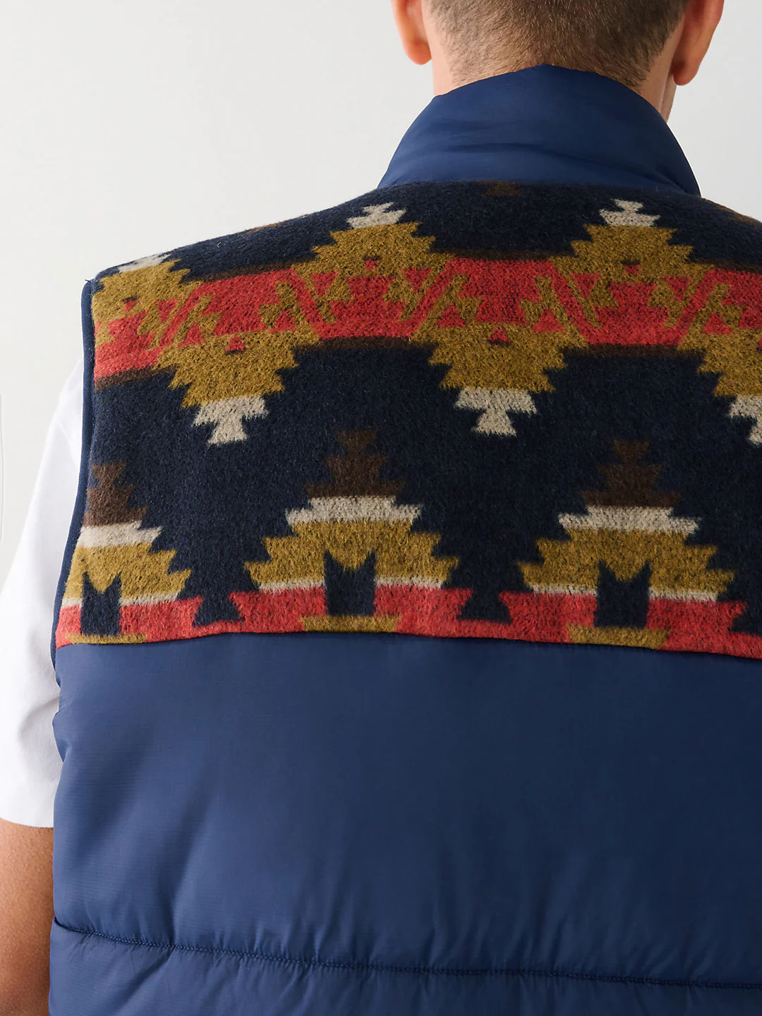 True Religion Men Printed Sleeveless Collar Jacket - Image 6