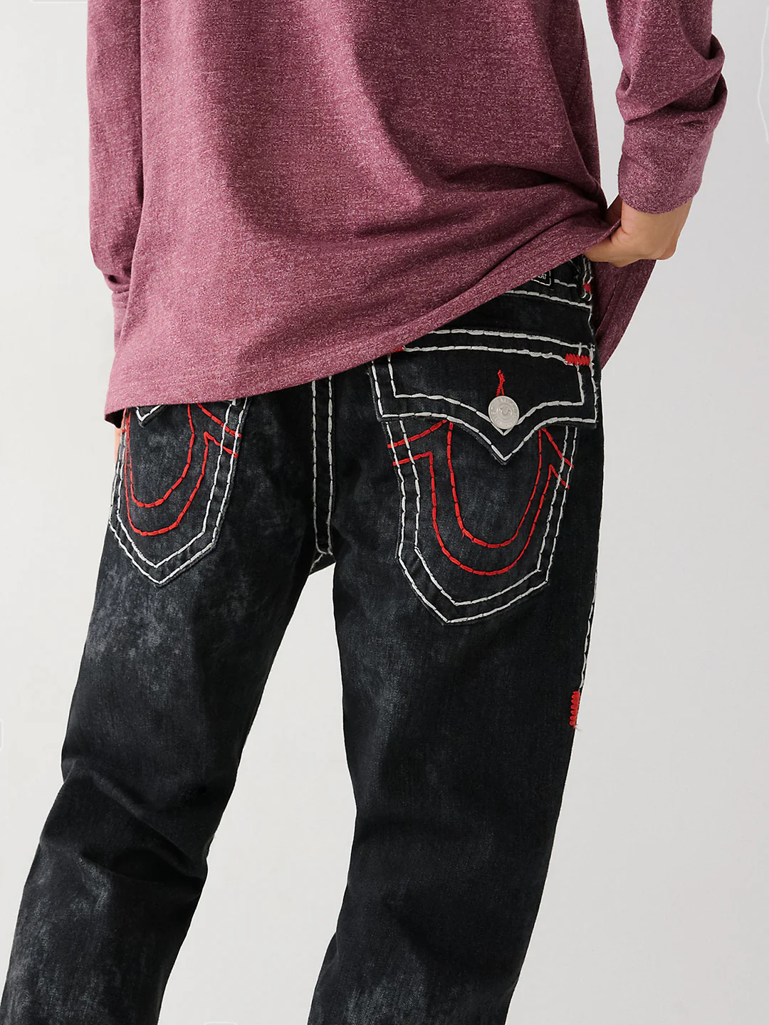 True Religion Men Super T Rocco Skinny Fit Mid Rise Jeans