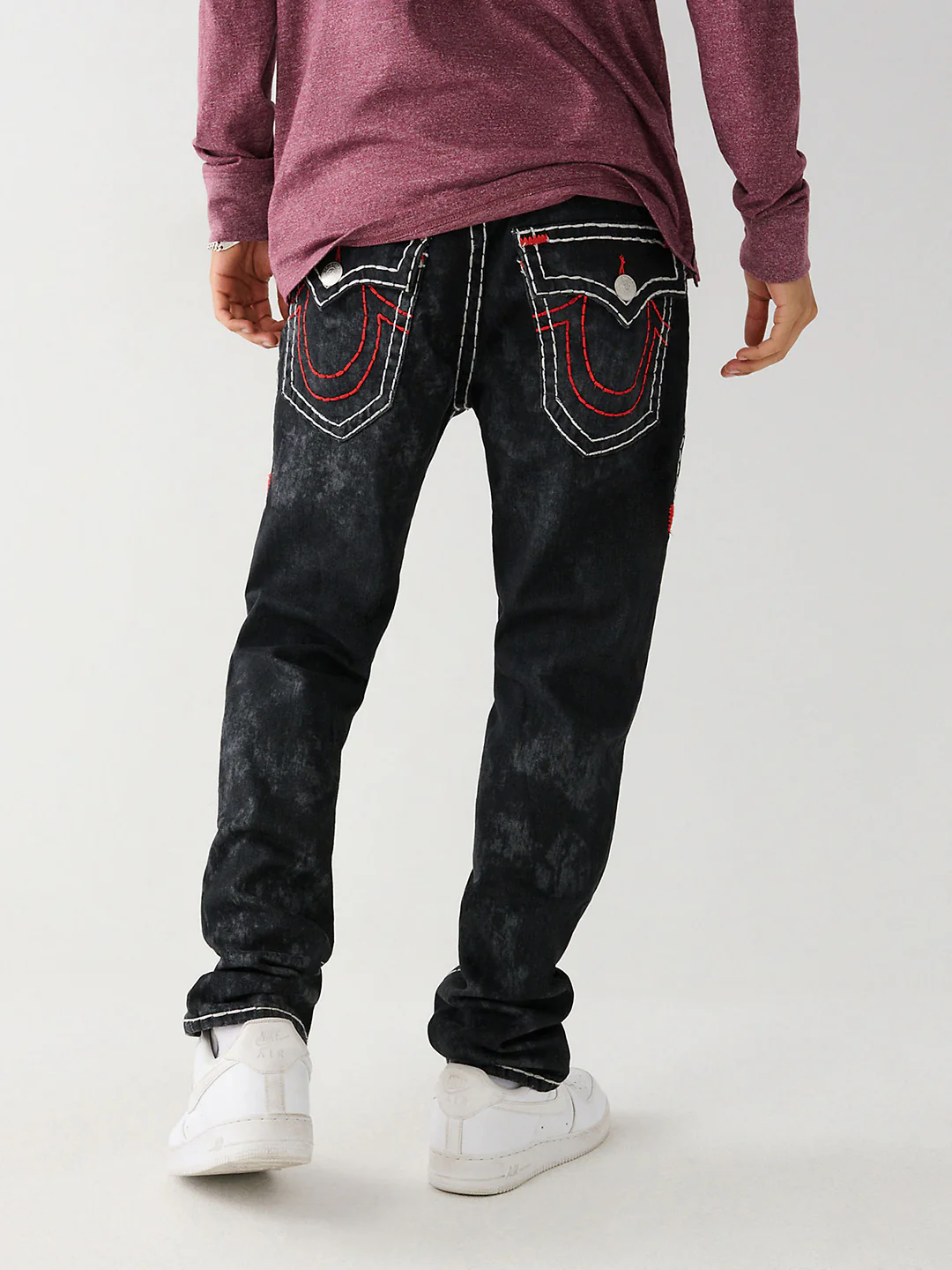 True Religion Men Super T Rocco Skinny Fit Mid Rise Jeans - Image 2