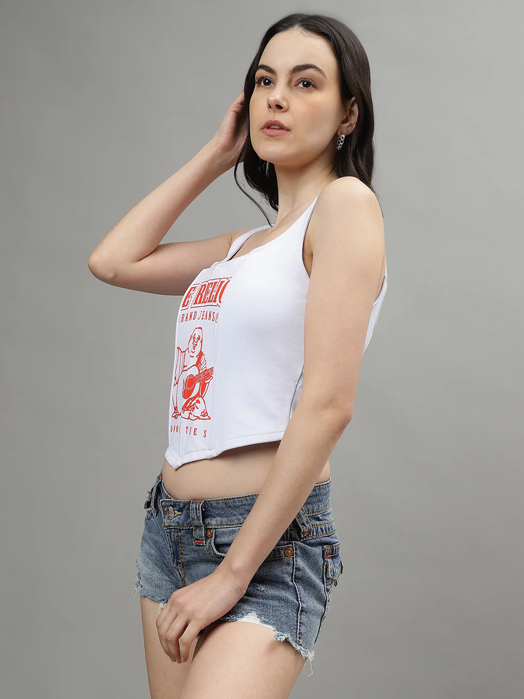 True Religion Women Printed Scoop Neck Sleeveless Tank Top - Image 3