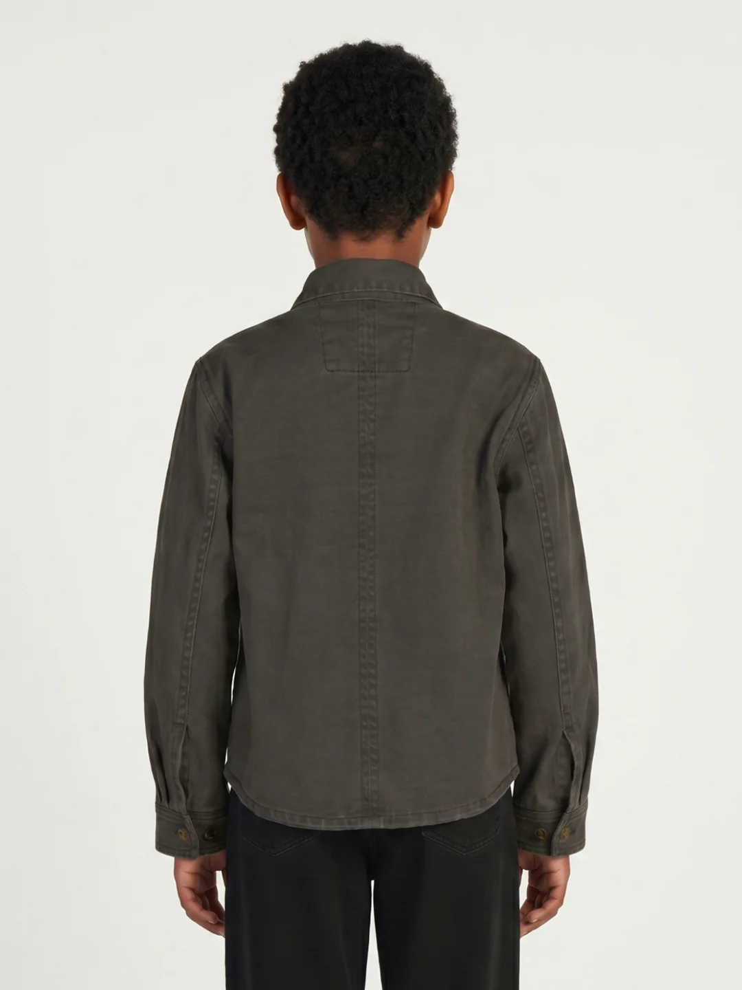 True Religion Boys Green Solid Regular Fit Pure Cotton Shirt - Image 3