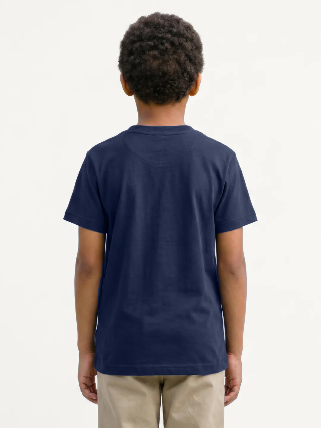 True Religion Boys Blue Solid Regular Fit T-Shirt - Image 3