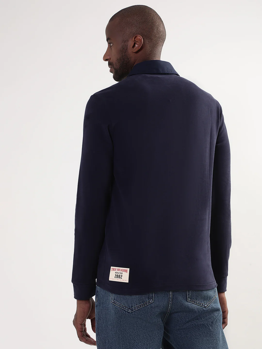 True Religion Peacoat Regular Fit Polo T-Shirt - Image 2