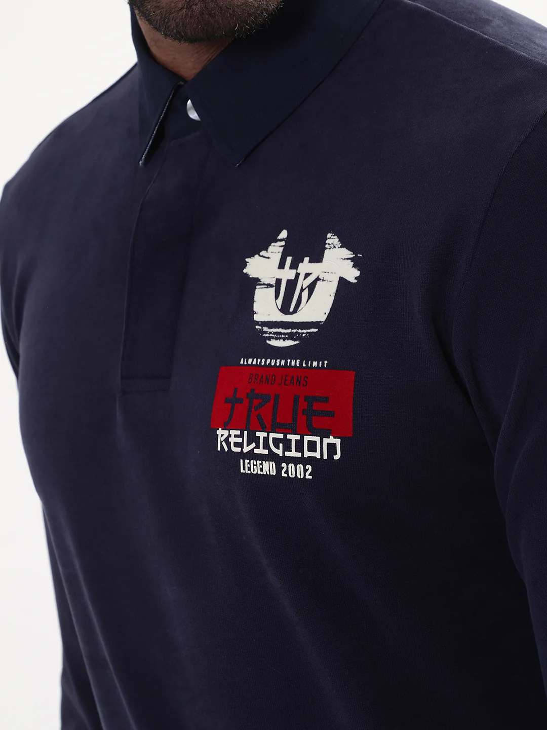 True Religion Peacoat Regular Fit Polo T-Shirt - Image 5