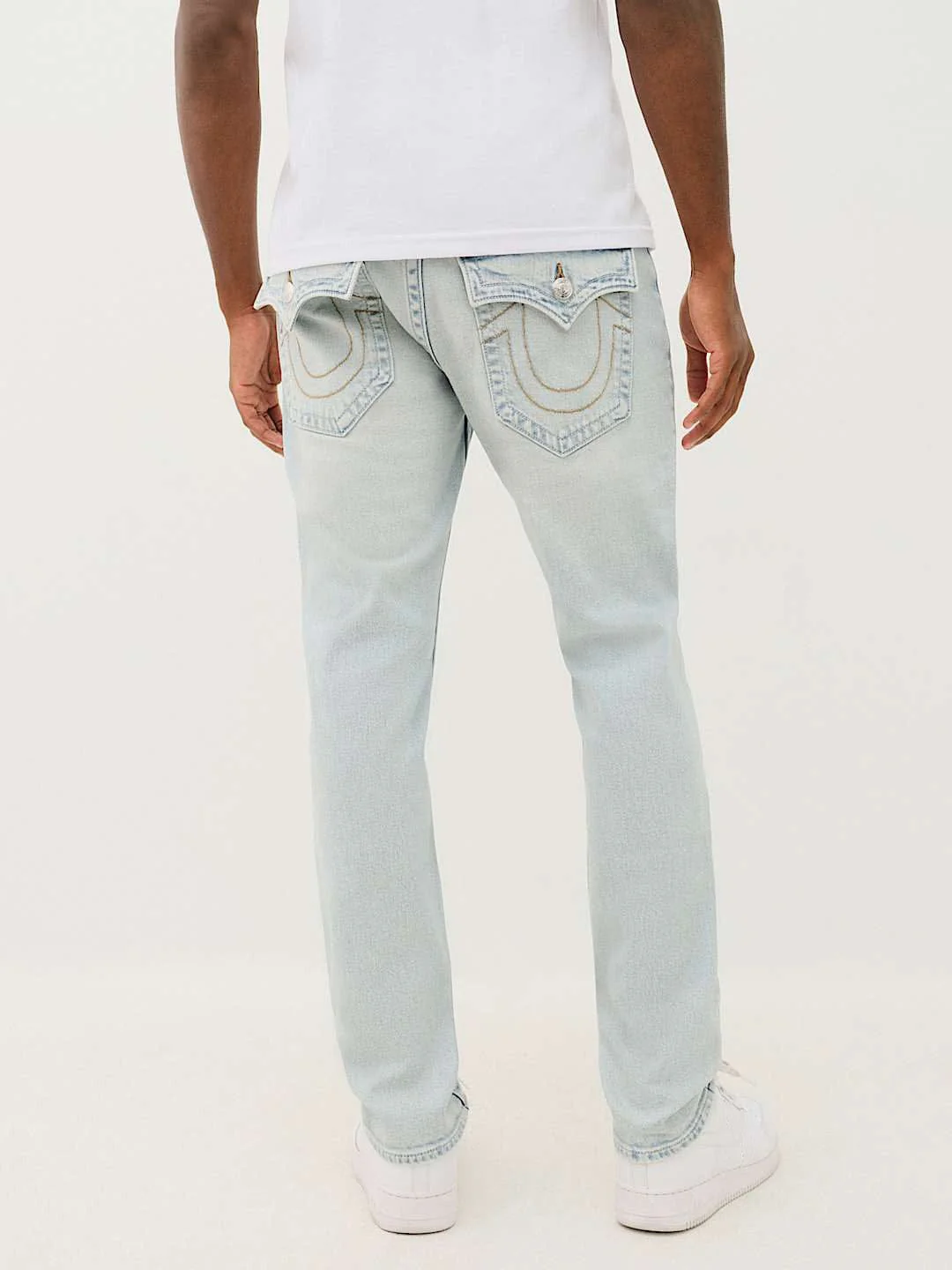 True Religion Men ROCCO SN Lightly Wash Blue Jeans - Image 4