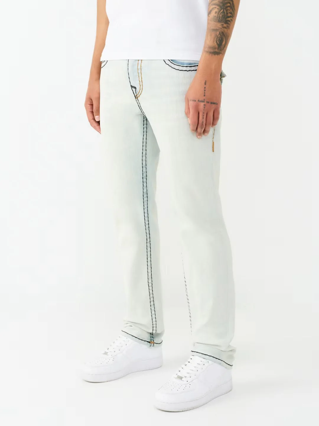 True Religion Men Grey Rocco Super T Skinny Fit Jeans - Image 3